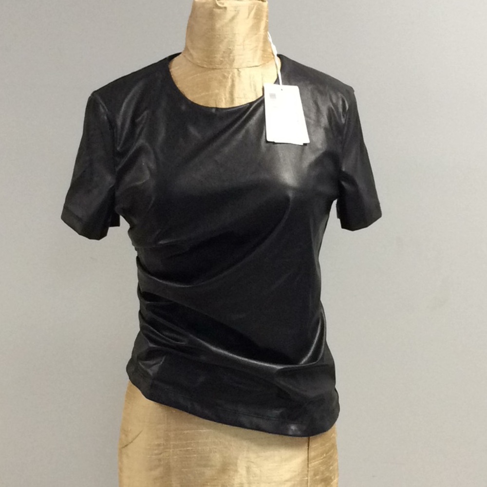 Helmut Lang Black Twisted SS T